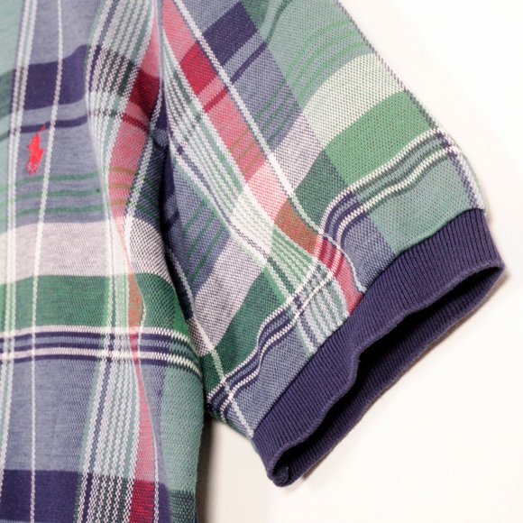 Vintage Polo Ralph Lauren Cotton Plaid Shirt Med - Picture 5 of 10